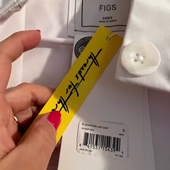 SOLD 🎉 Figs Montero Women’s The Trench Lab Coat NWT - Picture 5 of 5